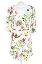 vestido Lez a lez feminino estampado  com forro e recortes