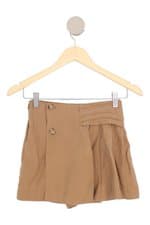 shorts saia Zara kids marrom