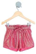 shorts Riachuelo kids rosa com faixa na cintura