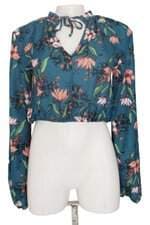 cropped manga longa feminino estampado 