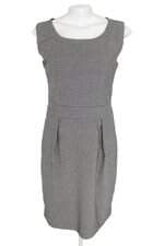 vestido Renner feminino cinza com forro e pregas