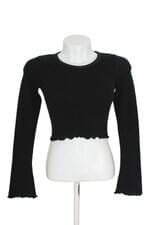 Blusa cropped Nv preta
