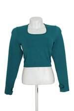blusa cropped Lauf verde