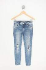 calça jeans zara feminina azul