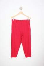 calça de tecido feminina vermelha