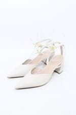 scarpin luz da lua feminino off white 