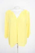 blusa yessica feminina amarela com barra mullet 