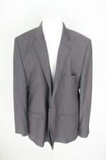 blazer vila romana masculino cinza com forro