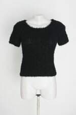 blusa mng feminina preta