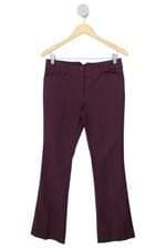 calça de tecido feminina vermelha