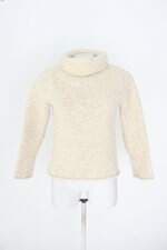 blusa manga longa de tricô gap feminina bege