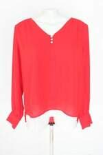 blusa a collection feminina vermelha com barra mullet e forro