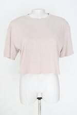 blusa cropped zara feminina bege