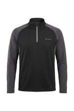 Blusa esportiva masculina Quechua preta com recortes