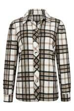 Camisa Feminina Manga Longa Xadrez