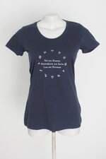 camiseta arezzo feminina azul com silk