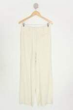calça de tecido l&f feminina bege