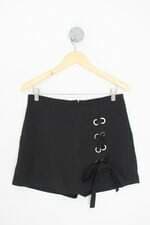 shorts saia feminino preto