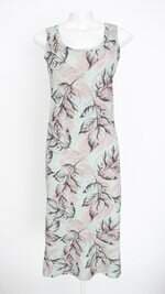 vestido kahelen feminino estampado com fenda
