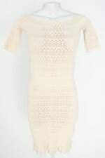 vestido skala feminino bege com franzido