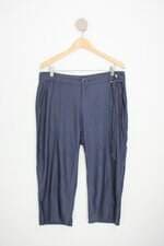 calça de tecido enfase feminina azul