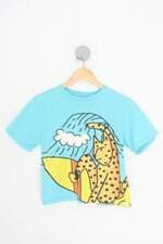 camiseta bento kids azul com silk