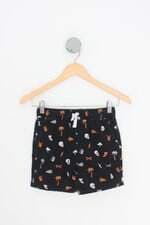 bermuda anko kids preta estampada