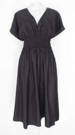 vestido Zara feminino preto com franzido
