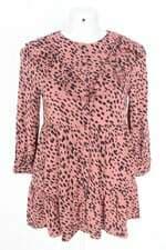vestido Zara feminino Estampado com babado