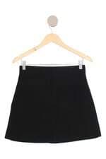 saia Zara feminina preta