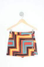 shorts sai wax collection feminino estampado com sobreposição