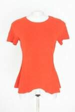 blusa fit feminina laranja