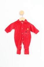 macacão alyaht kids vermelho com bordado