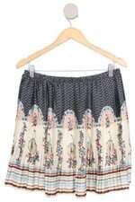 saia Antix feminina estampada com plissado