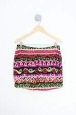 saia lulu kessey feminina estampada com forro