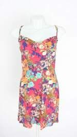 vestido handbook feminino estampado com forro