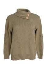 Suéter em tricô feminino marrom claro 