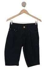 Bermuda jeans feminina azul