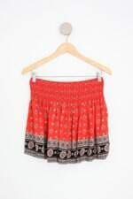 saia hollister feminina estampada