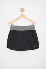 shorts saia esportivo get over feminino bicolor com cós com elástico e fenda