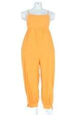 macacão villa fashion feminino laranja