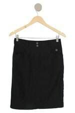 saia C&A feminina preta com forro