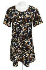 vestido C&A feminino estampado com pregas