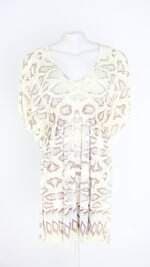 camisola recco langerie  feminina estampada com franzido