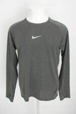 blusa esportiva manga longa nike masculina cinza com silk