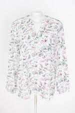 blusa luigi bertolli feminina estampada com pregas