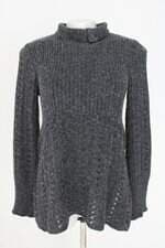 blusa de tricô  marraji feminina cinza