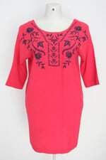 vestido Riachuelo feminino rosa com bordado