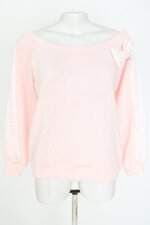 blusa feminina rosa com laço e renda