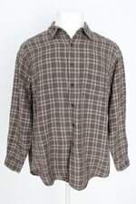 camisa Gap masculina marrom xadrez
